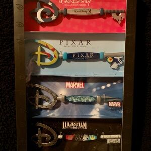 Disney Wall Decor Set - Red, Blue, Black Collectible Keys